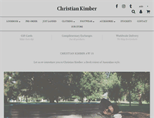 Tablet Screenshot of christiankimber.com